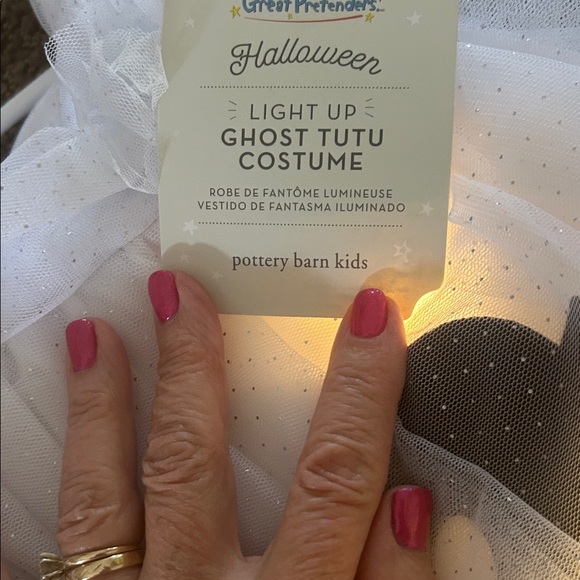 Pottery Barn Kids Glowing Ghost Costume - White and Black - Picture 4 of 5